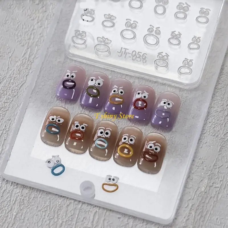 

N58F силиконовая форма для дизайна ногтей цветок штамповка трафареты для ногтей смолы формы DIY маникюр