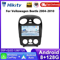 Hikity 9'8 + 128G Carplay Car Stereo For Volkswagan Bean 2004-2010 Touch Screen AI Voice Android Auto GPS 4G FM RDS DSP