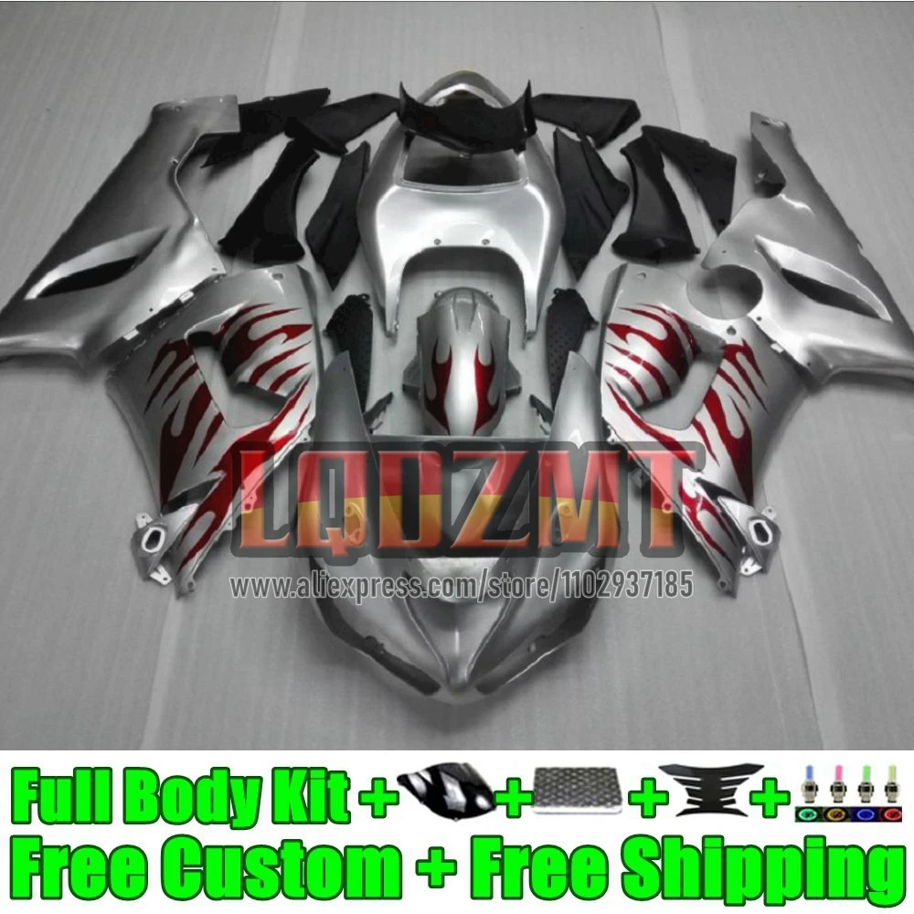 Injection Body For KAWASAKI NINJA red flames ZX-636 ZX 6R 636 6 R 38No.11 ZX-6R ZX636 ZX6R 2005 2006 600CC ZX600 05 06 Fairing