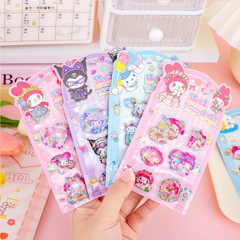 

2025 New Hot-selling Creative Personality 3D Shaking Quicksand Stickers DIY Decorative Stickers Rich Styles Easy To Paste