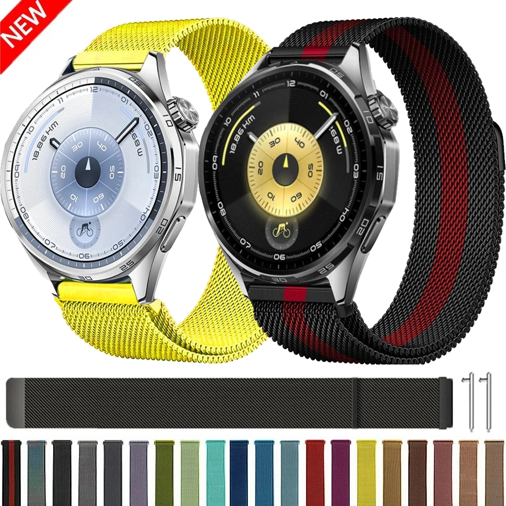 22mm 20mm Milanaise-Armband für Huawei Watch GT6 5 3 Pro/GT6 5 4 3 46mm Magnetisches Armband für Samsung Galaxy Watch 7 6 5 4 Correa
