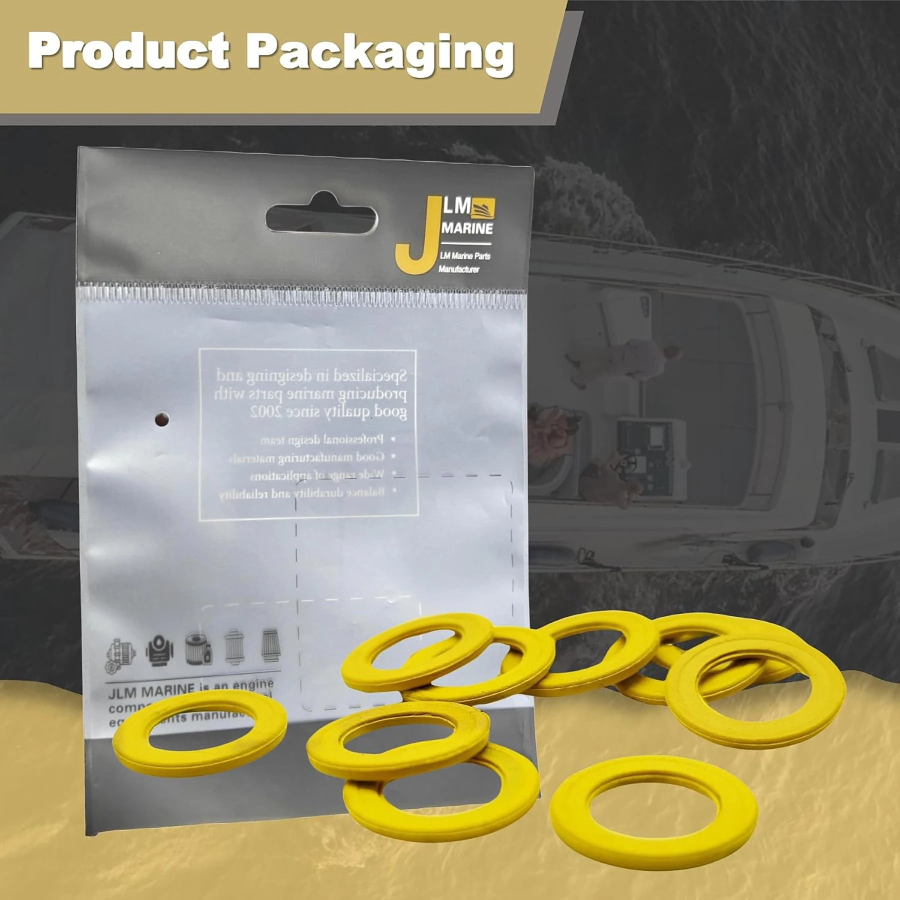 10 Pcs Gearcase Drain Plug Seal for Mercury Mariner MerCruiser Drives Driveshaft Gear Housing Oil Drain Plug 26-830749 8M0204693