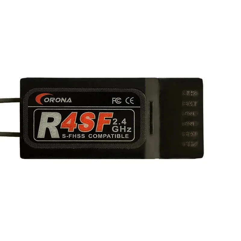 Receptor de Corona R4SF R6SF R8SF S-FHSS/FHSS, 4 canales, 6 canales, 8 canales, con antena Compatible con FUTABA S-FHSS, T6J, T8J, T14SG, T18MZ,