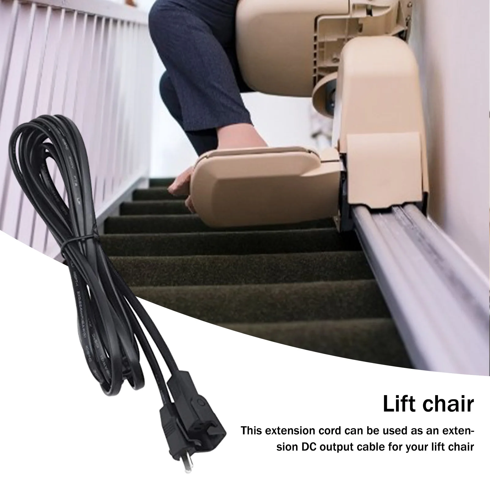 Electric Recliner Chair Sofa Extension Cord Power Supply Cable Replacement Power Supply Cable For Okin Lift Chair