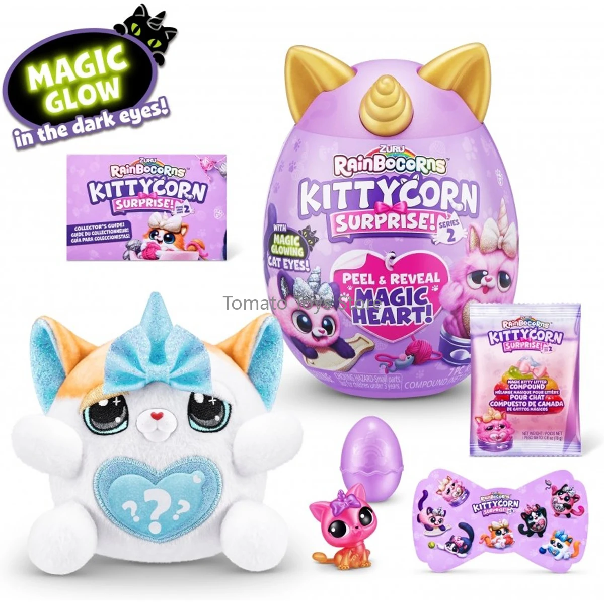 

In Stock Zuru Kittycorn Surprise Series 2 Collectible Plush Stuffed Animal Surprise Eggs for Birthday Gifts(Type May Vary)