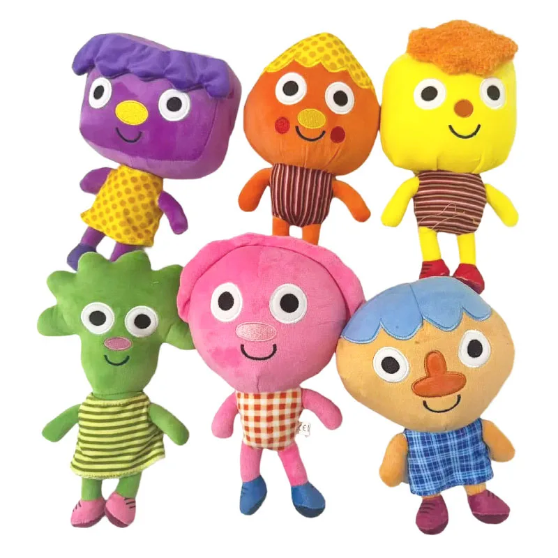 Super Simple Songs Plush Toy Noodel Pals Stuffed Doll Kernel Broccoli Jelly Red Blossom Early English Learning Fan Birthday Gift