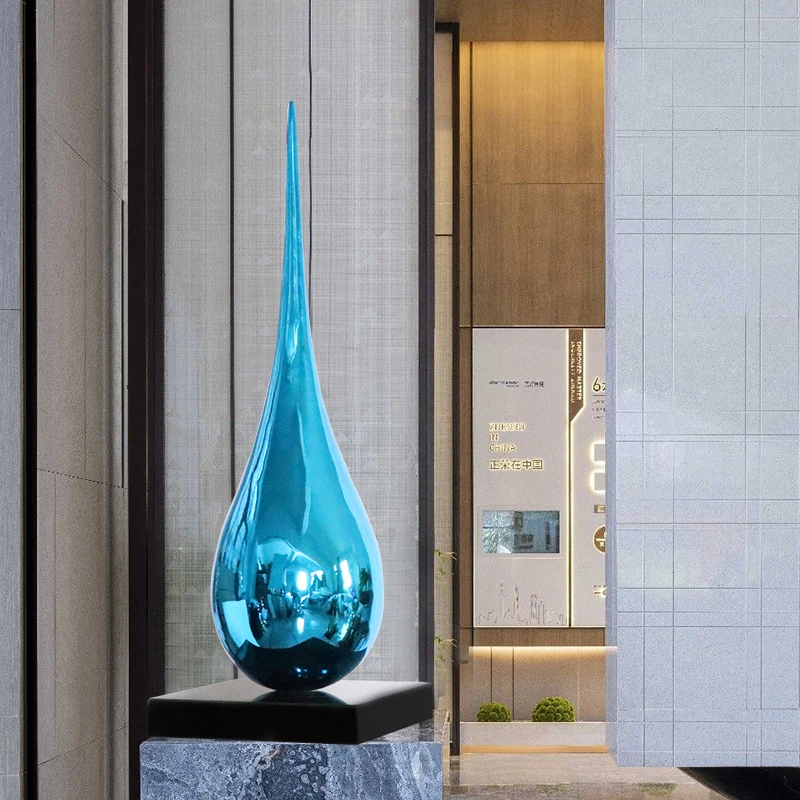 90CM Water Droplet Sculpture Ornaments Room Decor Abstract Crafts Decoration Hotel Club Office Artwork Statue Creative Gifts