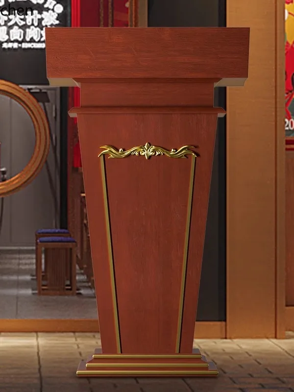 ZML Solid Wood Reception Desk Sales Welcome Desk Reception Conference Room Lecture Desk