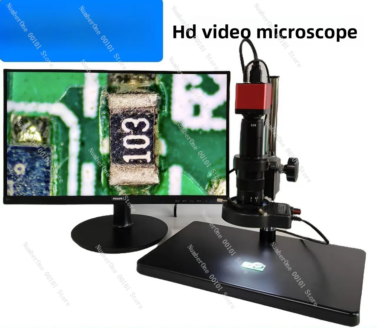 High definition electron microscope professional observation measurement data analytics CCD microscope magnifier