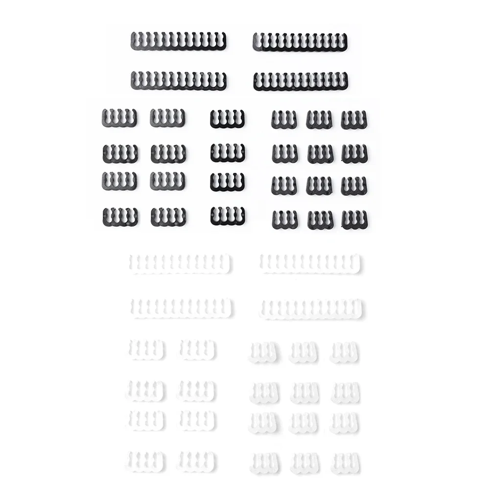 

24PCS/Lot Cable Comb Organizer 6/8/24Pin Wire Management Clip Power Supply Cord Clamp Dresser Desktop PC Motherboard Cords Clips