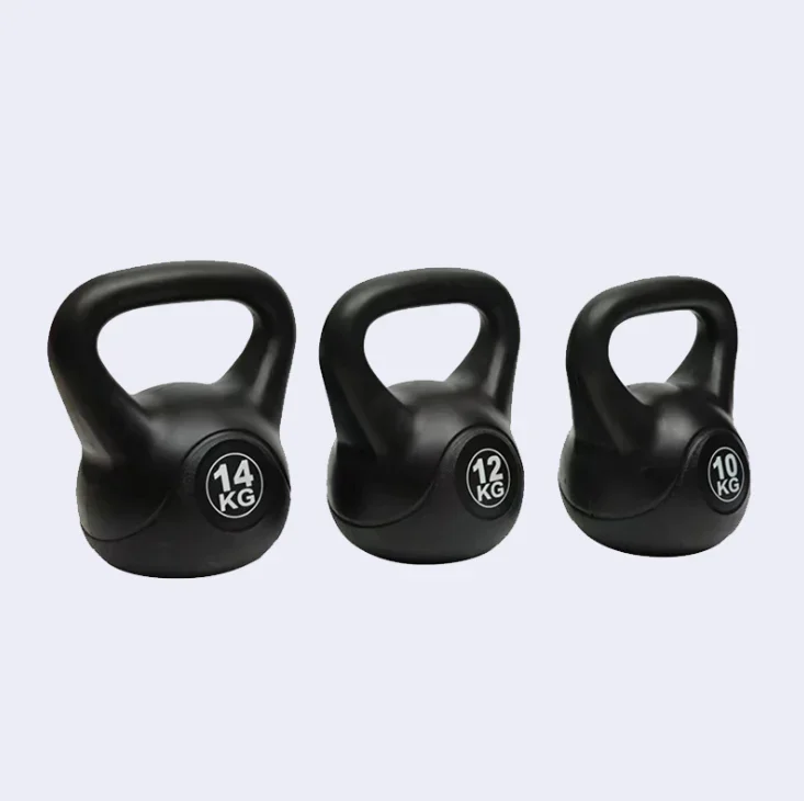 Wholesale 6kg Black Kettlebell Home Gym Equipment Free Weights Environmental Kettlebell for Home Use