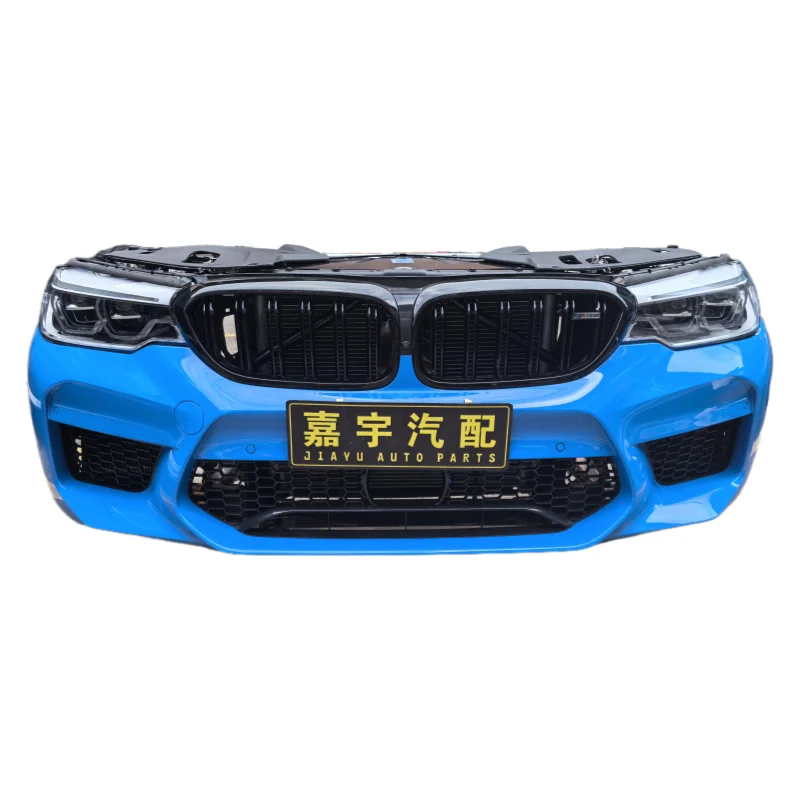 

High Quality Used M5 F90 Front Bumper Radiator Headlights Plastic Bodykit Durable Protection Decoration Bolt-On Installation 6