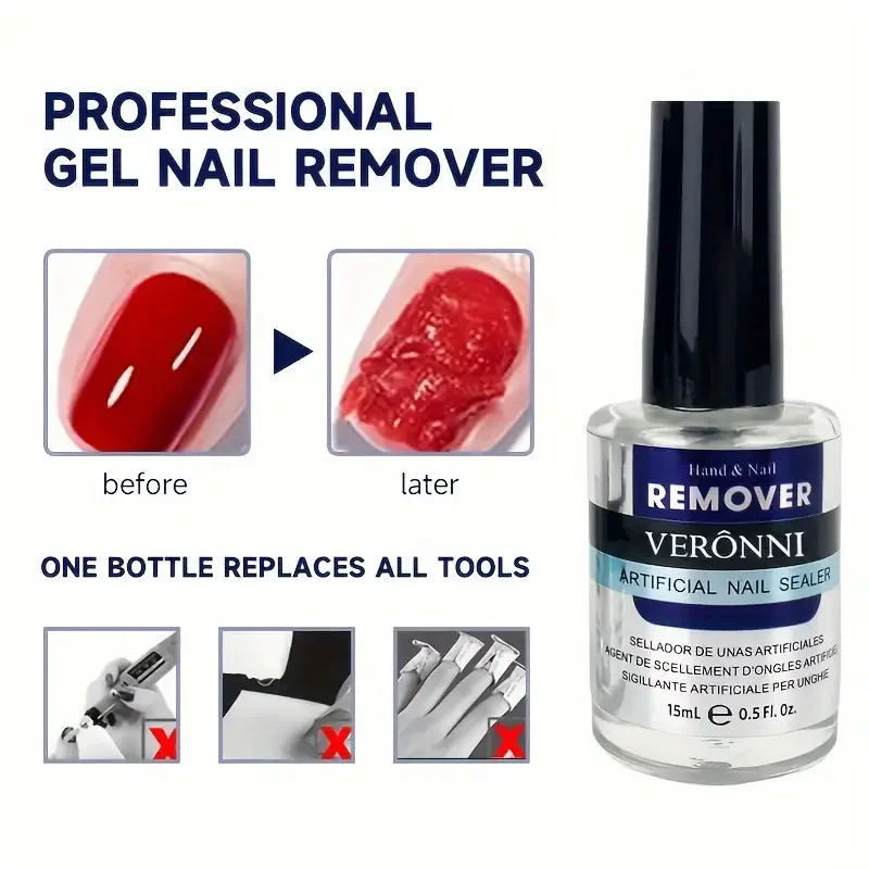 UV LEDネイルポリッシュリムーバー,高速,浸漬,クリーニング機能,マニキュア除去,家庭用またはネイルサロン用,15ml