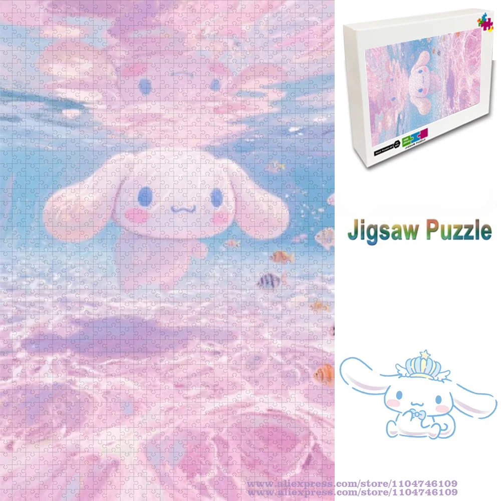

Sanrio Cinnamoroll Пазл Мультфильм Пазл 108/200/300/500/1000/1500 шт. Пазлы для взрослых Коллекция игрушек для отдыха