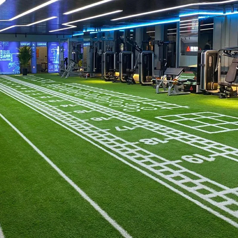 UNI GYM Sport Flooring Turf Pull Sled Turf Marked Gym Artificial Grass for Gym