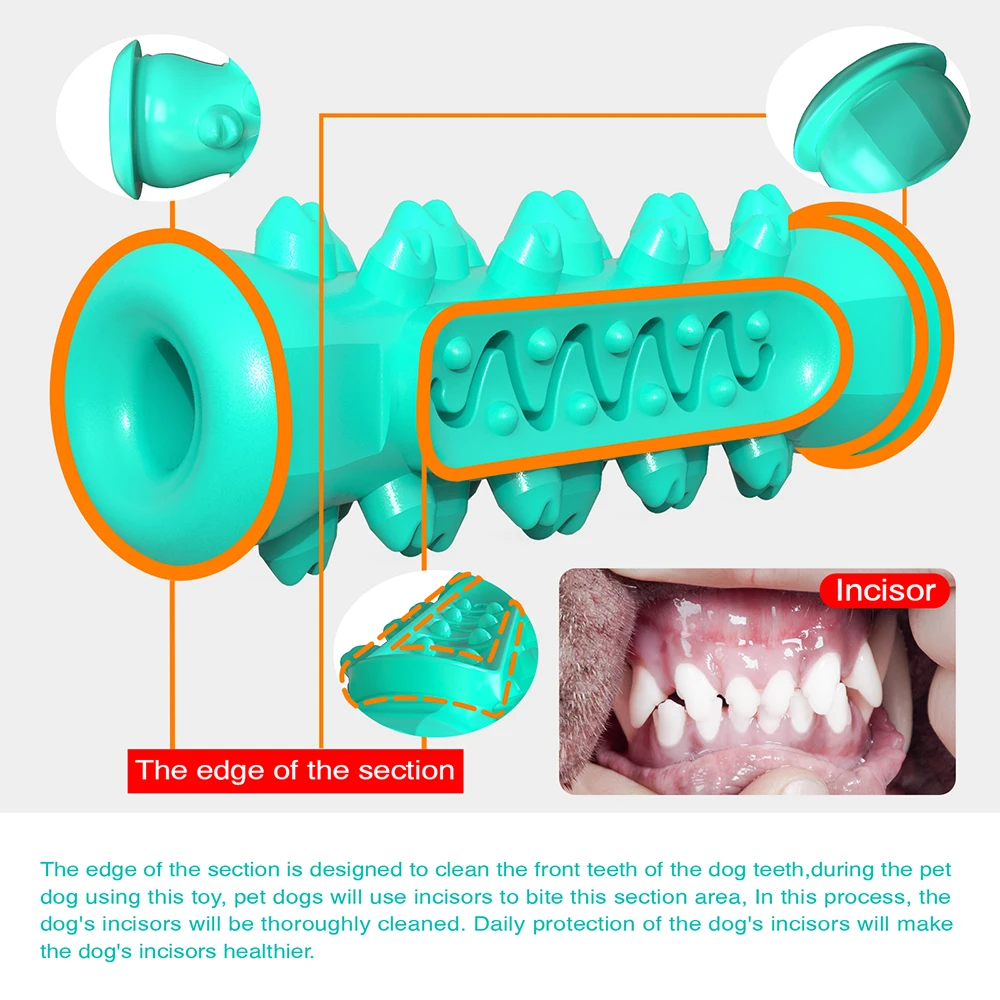 Dog Chew Toy For Small Medium Big Dogs Toothbrush Stick Molar Toys Tooth Clean French Bulldog Pug Golden Retriever Pet Supplies