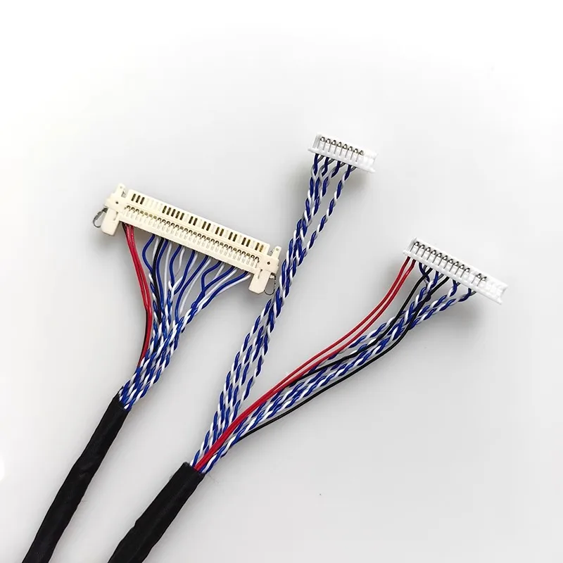 FIX30P double 6-screen cable 1.25-pitch patch plug-in LVDS lever audio KTV karaoke machine singing bar speaker screen cable