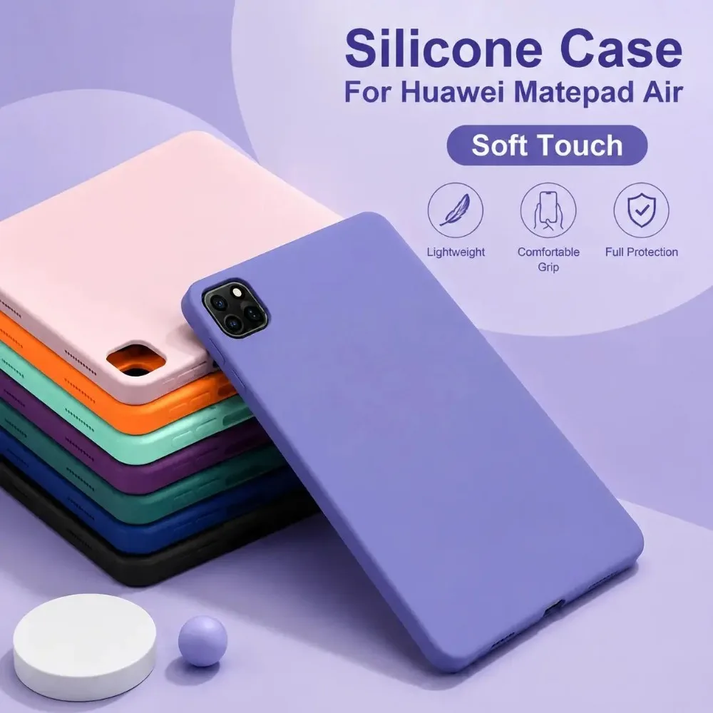 For 2026 New Air8 iPad A16 Pro M5 11 12.9 13 Inch Mini Air 8 4 5 6 7 9 10 Th 11th Generation M4 M3 M2 TPU Soft Silicone Cover