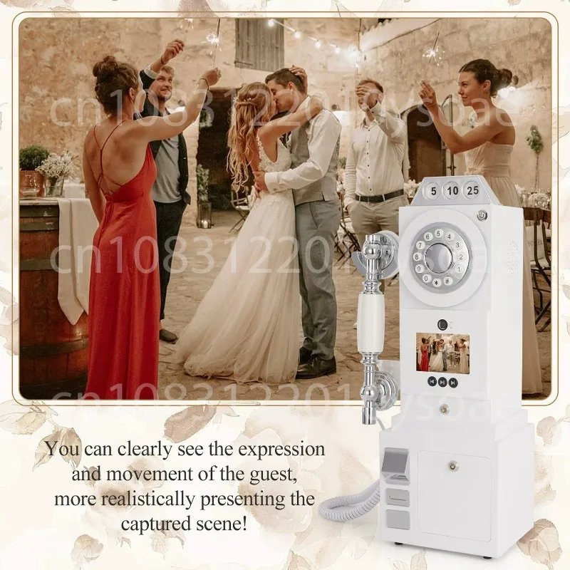 2026 Portable White Audio Guestbook Design Video Audio Guestbook Ornaments view 5