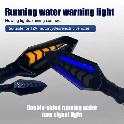 Honda CBR600RR CBR954RR CB1000R CBR1000RR CBR1100XX Motorcycle Double Side Flowing Turn Signal Lights Kit Red/Blue