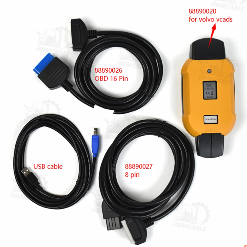 For  Vcads Ptt PremiumTech Tool for VCADS 88890020/88890180 diagnostic scanner for  truck Bus construction equipment