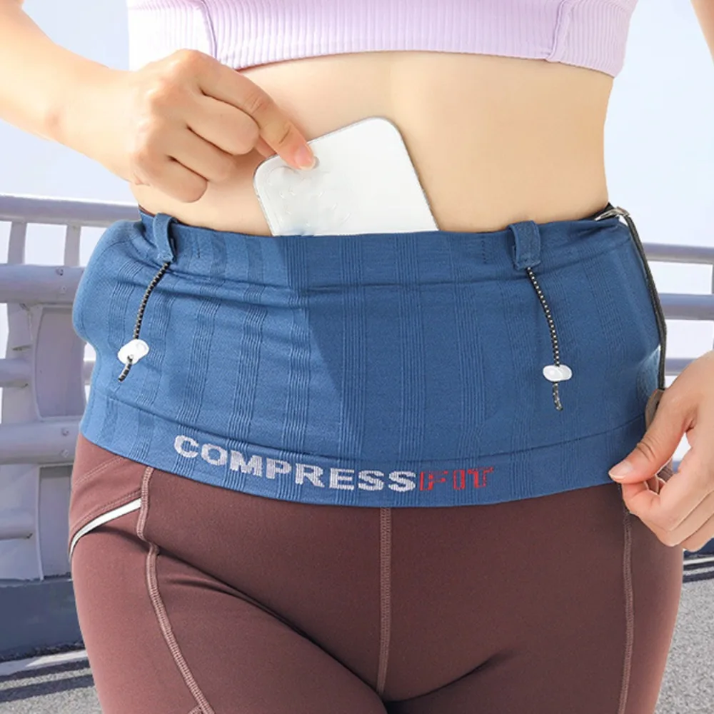 Running Belt Invisible Waist Bag Thin Large Capacity Marathon Running Bag Lightweight Multi-function Sports Phone Bag Men Women