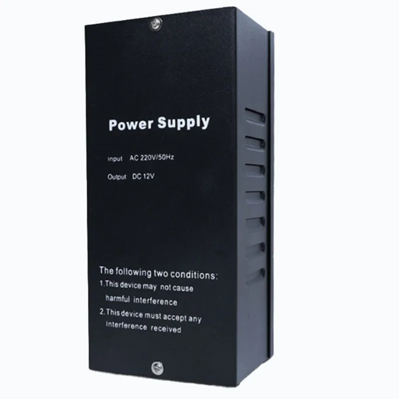 

B04C-Power Supply Access Control Switch DC 12V-14V 5A 2 Lock Double Relay Door Power Source AC 110-230V Works For Video Intercom