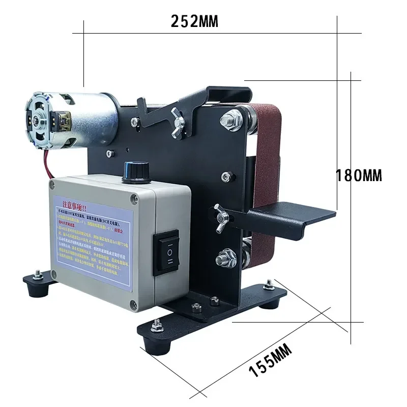 

220v New Mini Belt Machine DIY Polishing Sandpaper Grinding Sharpening Blade Machine Woodworking Desktop