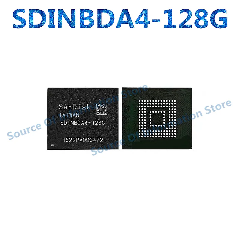 SDINBDA4-32G 64G 128G Memory Chip BGA-153(11.5x13) eMMC 128GB iNAND 7550 eMMC 5.1 WD/SD