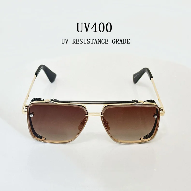 Metall Punk Sonnenbrille Für Männer Vintage Quadratische Mode Gläser 2024 Urlaub Sonnenbrille Frauen Trendy Gafas De Sol Hombre Zonnebril – Detail 9
