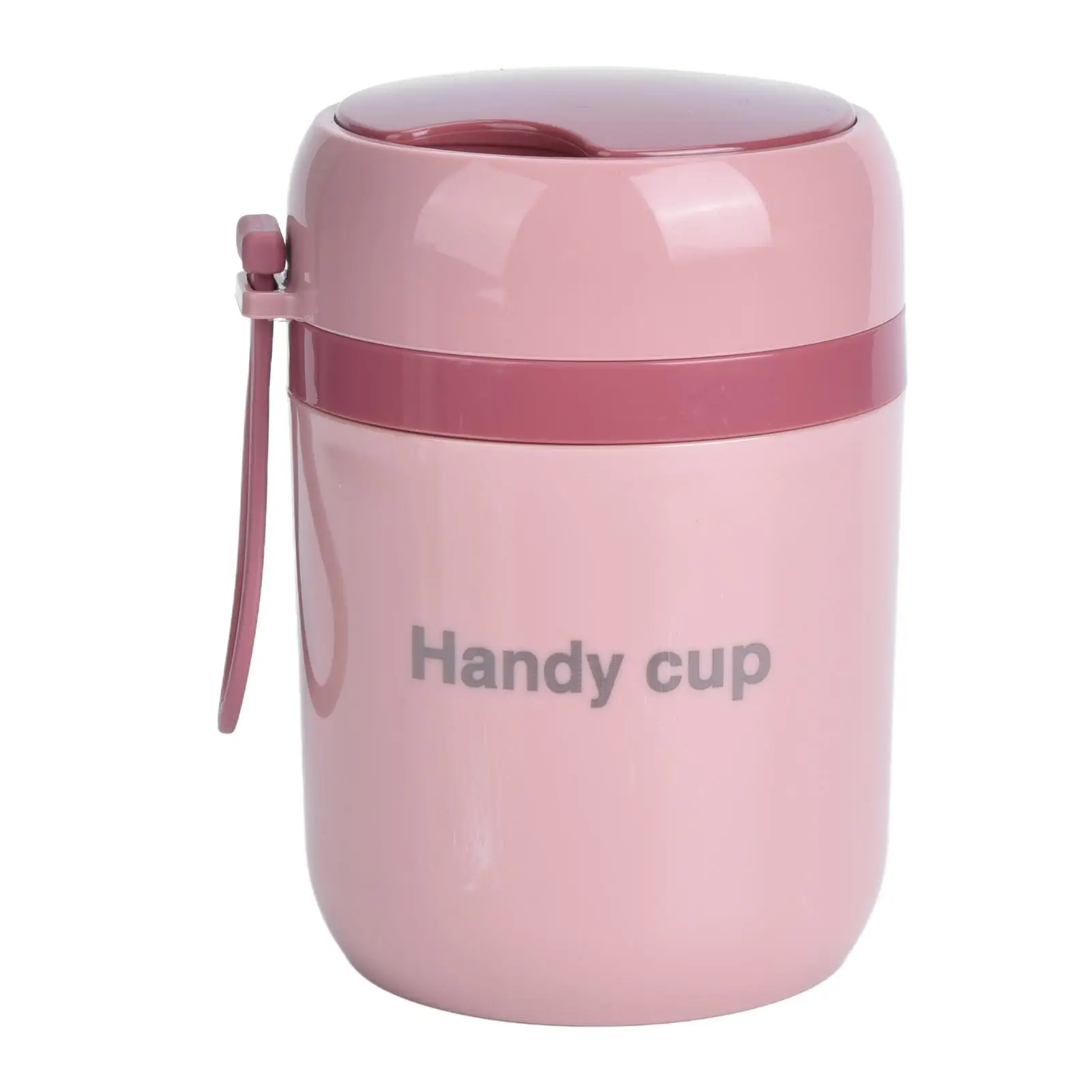 

Insulated Container 500ml Double Layer Anti Scald Soup Box with Foldable Spoon for School for office Travel