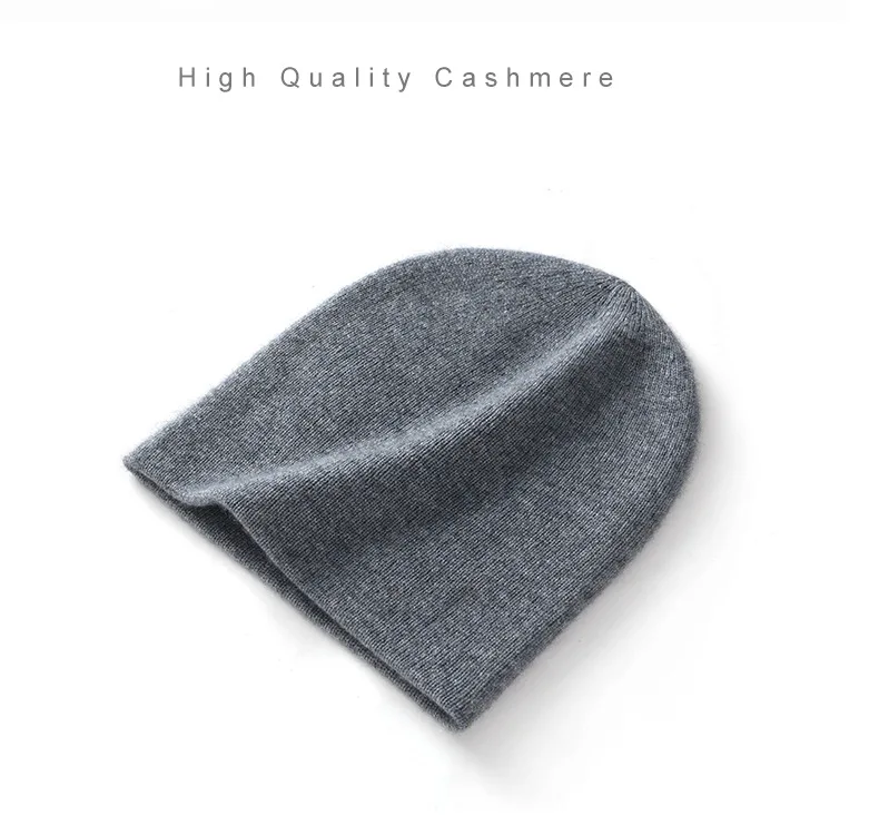 Adults Cashmere Beanie Hat No Cuff Women Winter Warm Soft Cozy Knit Skull Cap Daily Wear Classic Style New Arrival Slouchy