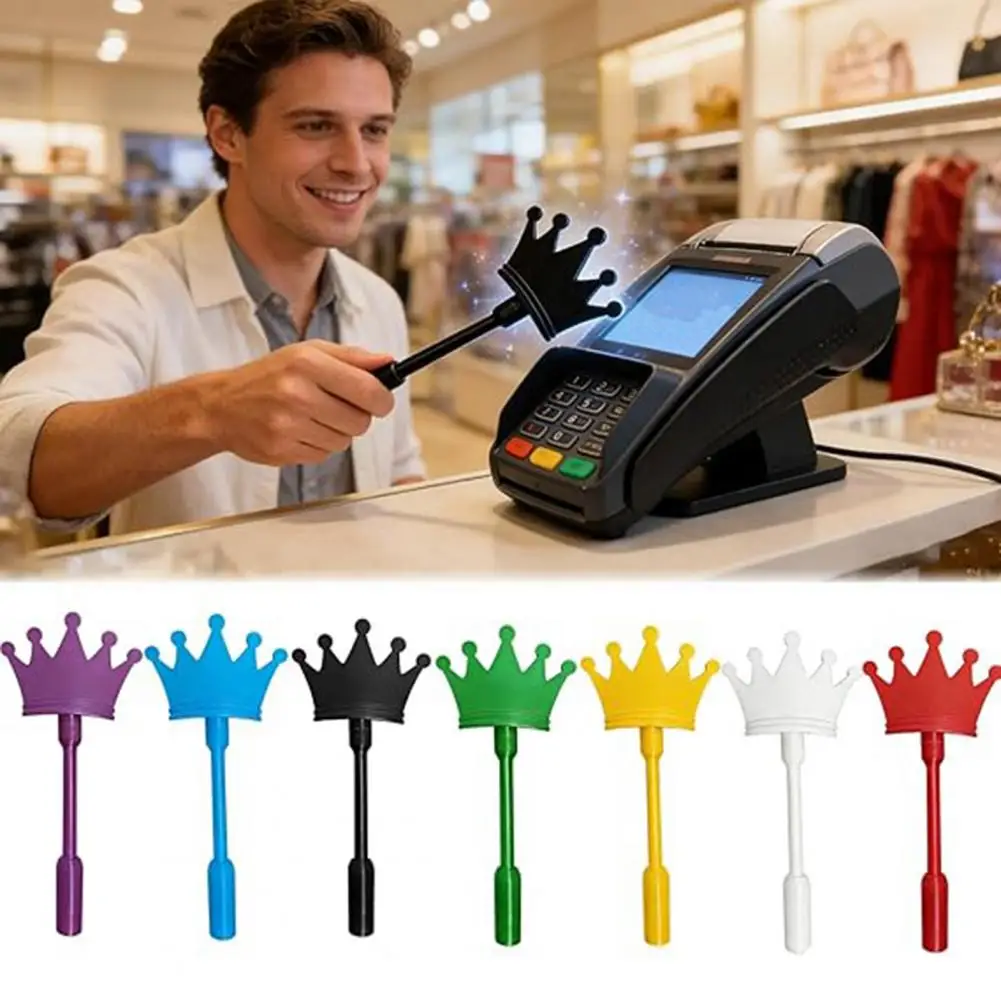 Varita de Pago Mágica Impresa en 3D con Diseño de Corona/Mariposa, Varita de Pago Sin Contacto, Porta Tarjetas de Crédito, Herramienta Divertida para el Punto de Venta