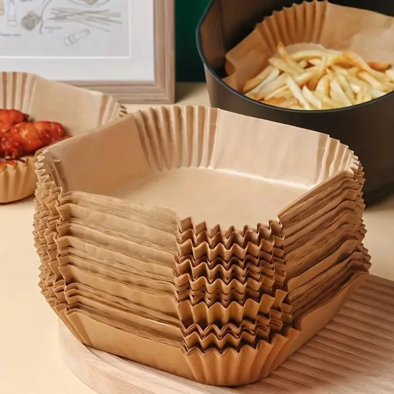 For Baking and Separate 50 Packs of Non Stick Paper Lined with Air Fryer Microwave Ovens Easy To Clean