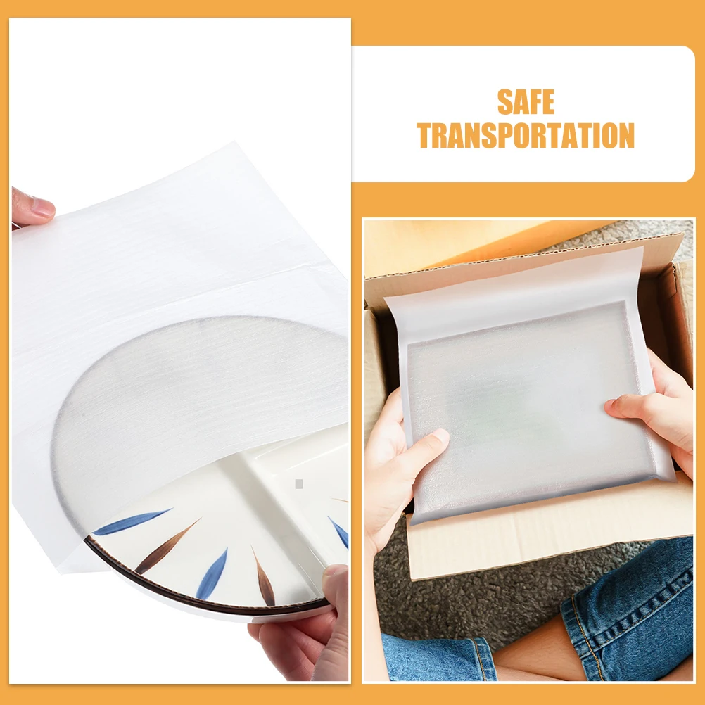 

150 Pcs Cotton Bags Foam Wraps Pouches Plate Protectors Moving Supplies Plate Protectors For Moving Dish Packing Glass Kit