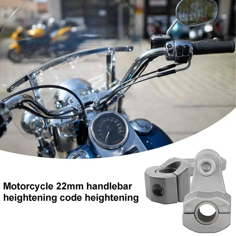 Motorcycle Handlebar Risers Handlebar Mount Clamp Aluminum Alloy Motorcycle Handlebars Risers Mount Motorcycle Parts Enhance