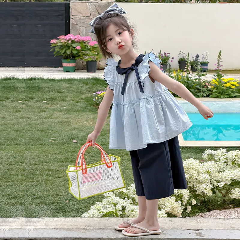 Baby Summer Set 2026 Summer New for Girls Korean Two Piece Set Unique and Beautiful Set for Little Girls