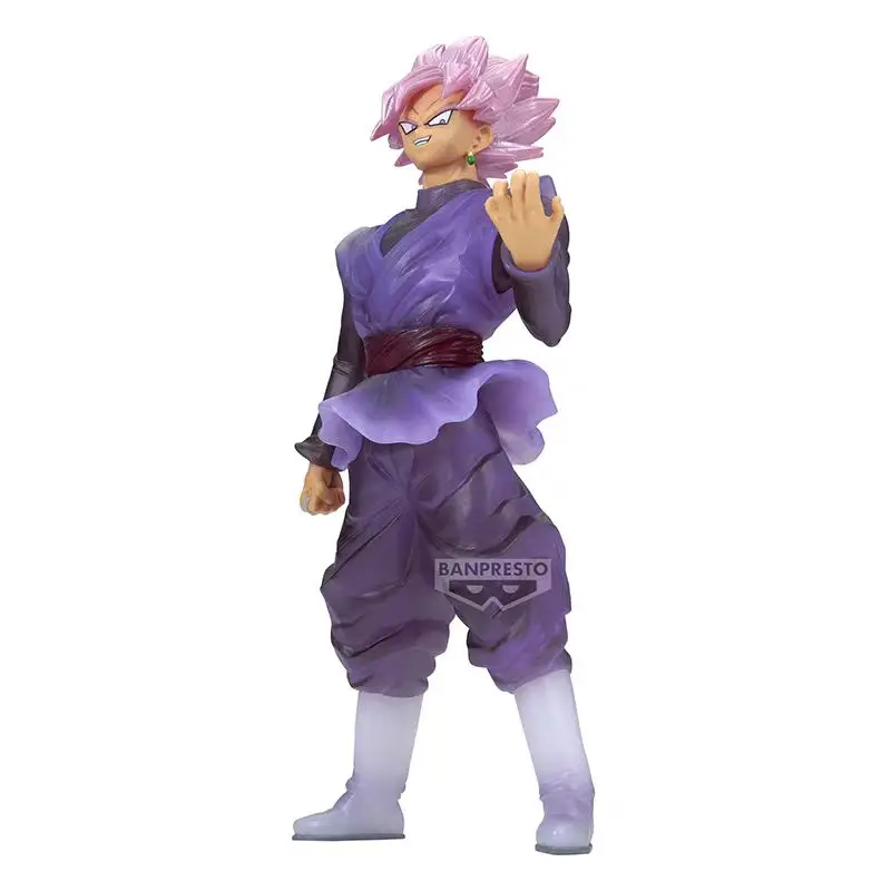 Bandai Dragon Ball S.H.Figuarts Dragon Ball Black Goku Pink Transparent Children's Toys Birthday Gift Movable Model Figures