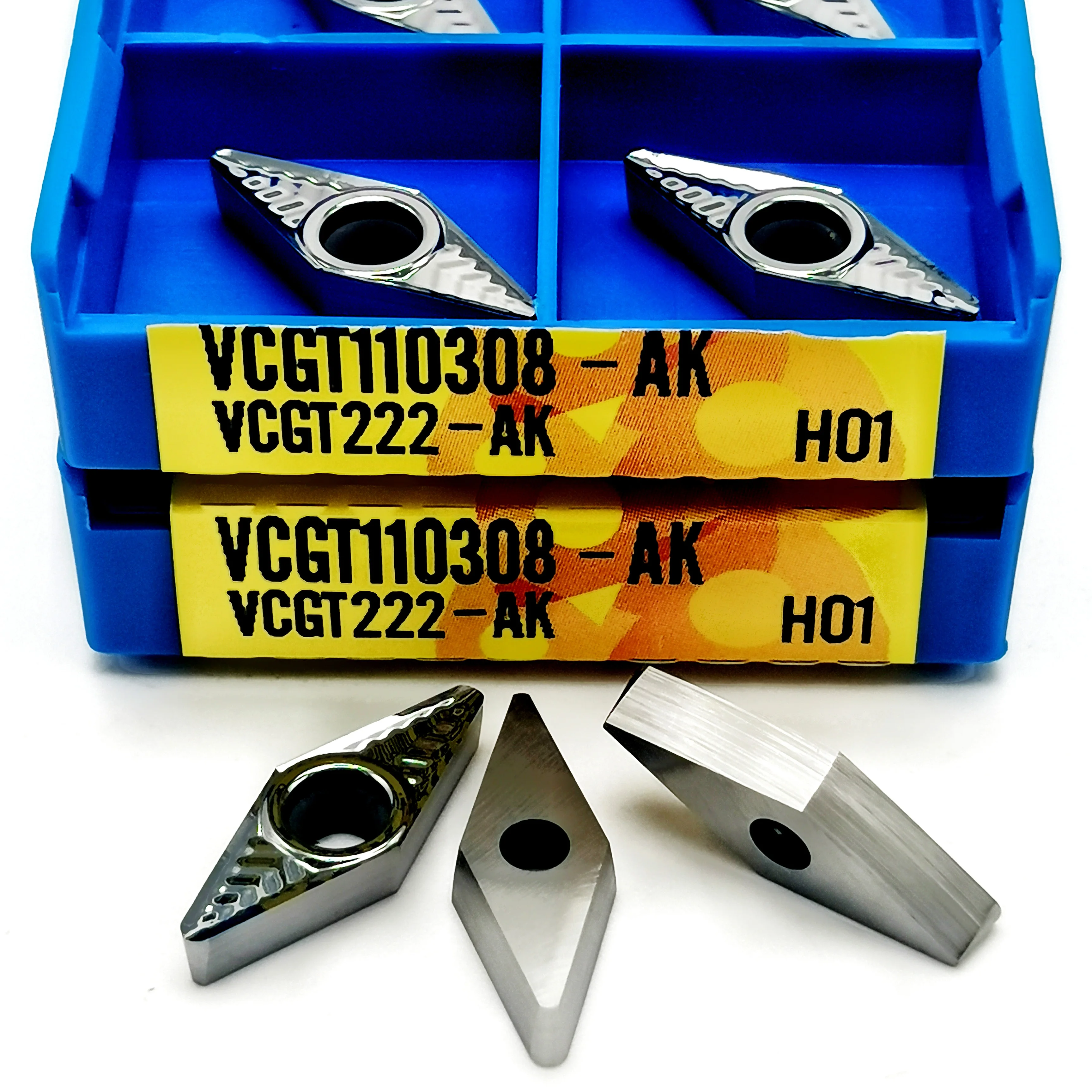 VCGT110304 VCGT110308 AK H01อลูมิเนียมภายนอกเครื่องมือเครื่องมือกลึง Turning Insert CNC คุณภาพสูงตัดเครื่องมือ