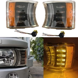 1Pair e24 Corner Lamp Fit For Scania Truck R730 P450 R420 R500 R520 R620 Side Turn Signal Light 1387155 E24