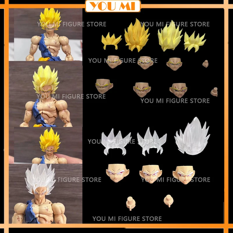 Tigery Dragon Ball Shf Ssj2 Demoniacal Fit 2.0/3.0 Figure Body Headsculpt Heads Accessories Kit Anime Action Figure Model Toys