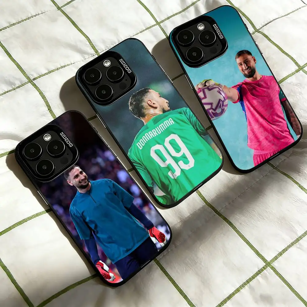 

Gianluigi D-Donnarumma Football Phone Case For iPhone 17,16,15,14,13,12,11 Plus,Pro Max,XS,Colored Silver Plated Inside Cover