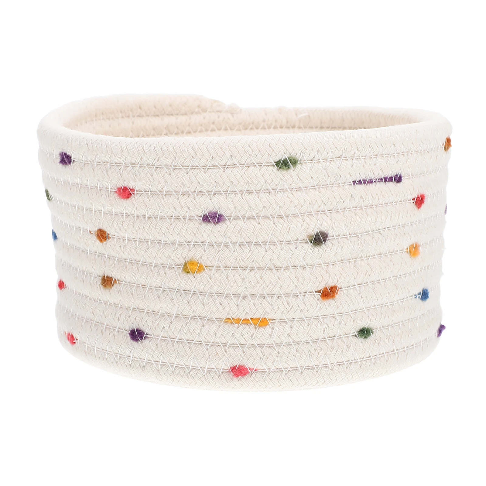 

Storage Small Rope Shelf Organizing Woven Desk Decorative Office Multi-function Household Cotton Practical Storage