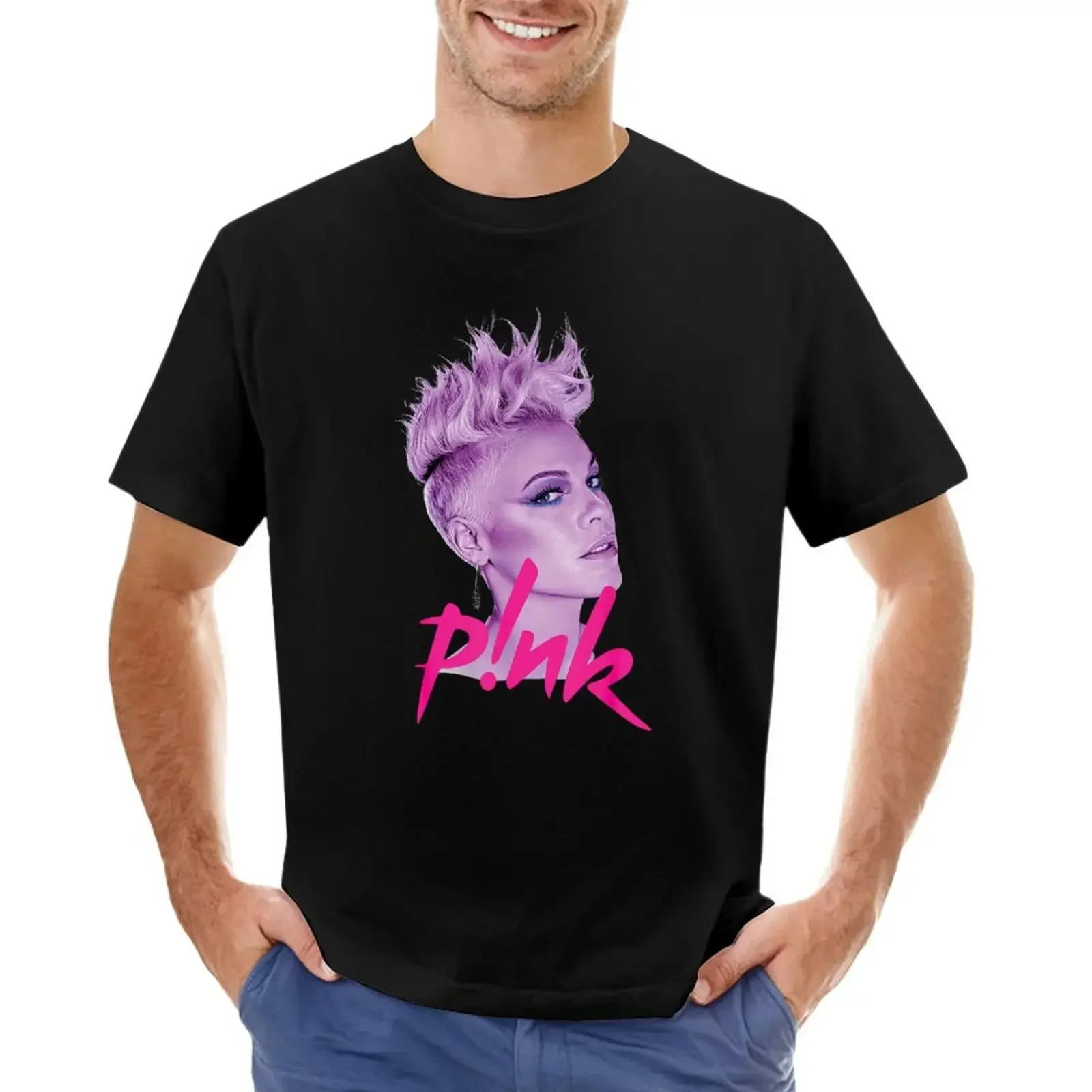 Pi n k P!_nk P nk , Summer Tour T-shirt boys whites korean fashion shirts graphic tees heavy weight t shirts for men