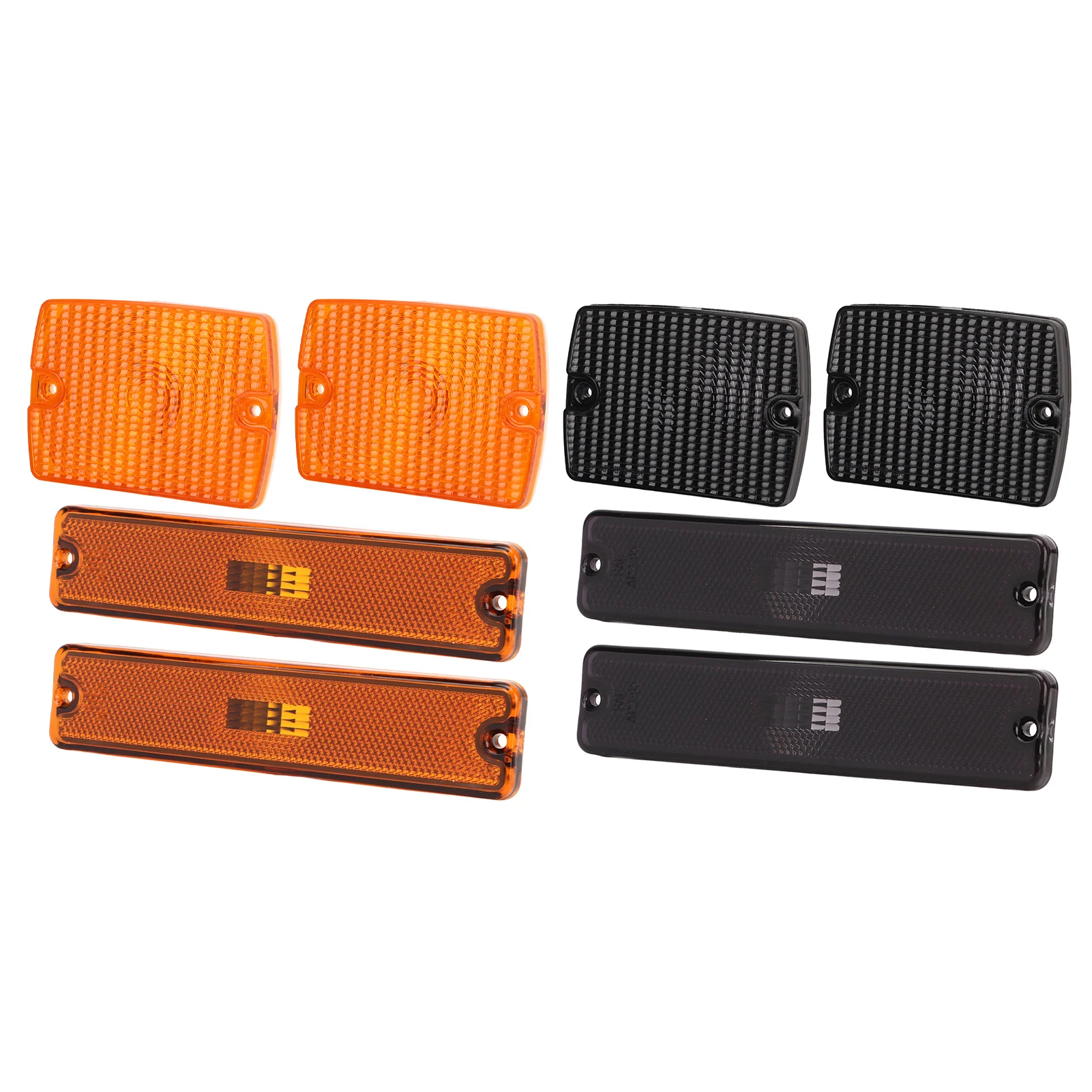 

4Pcs Side Marker Light And Turn Light Housings For Jeep Wrangler YJ 1987-1995 Replacement Front Side Marker Light Housings