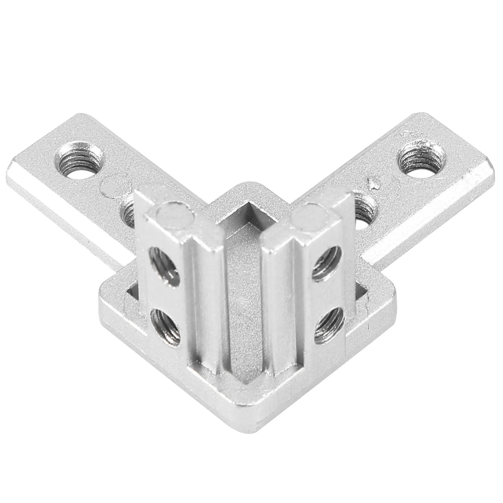 ABUL-4-Pack 3030 Series 3-Way End Corner Bracket Connector,With Screws For Standard 8Mm T Slot Aluminum Extrusion Profile