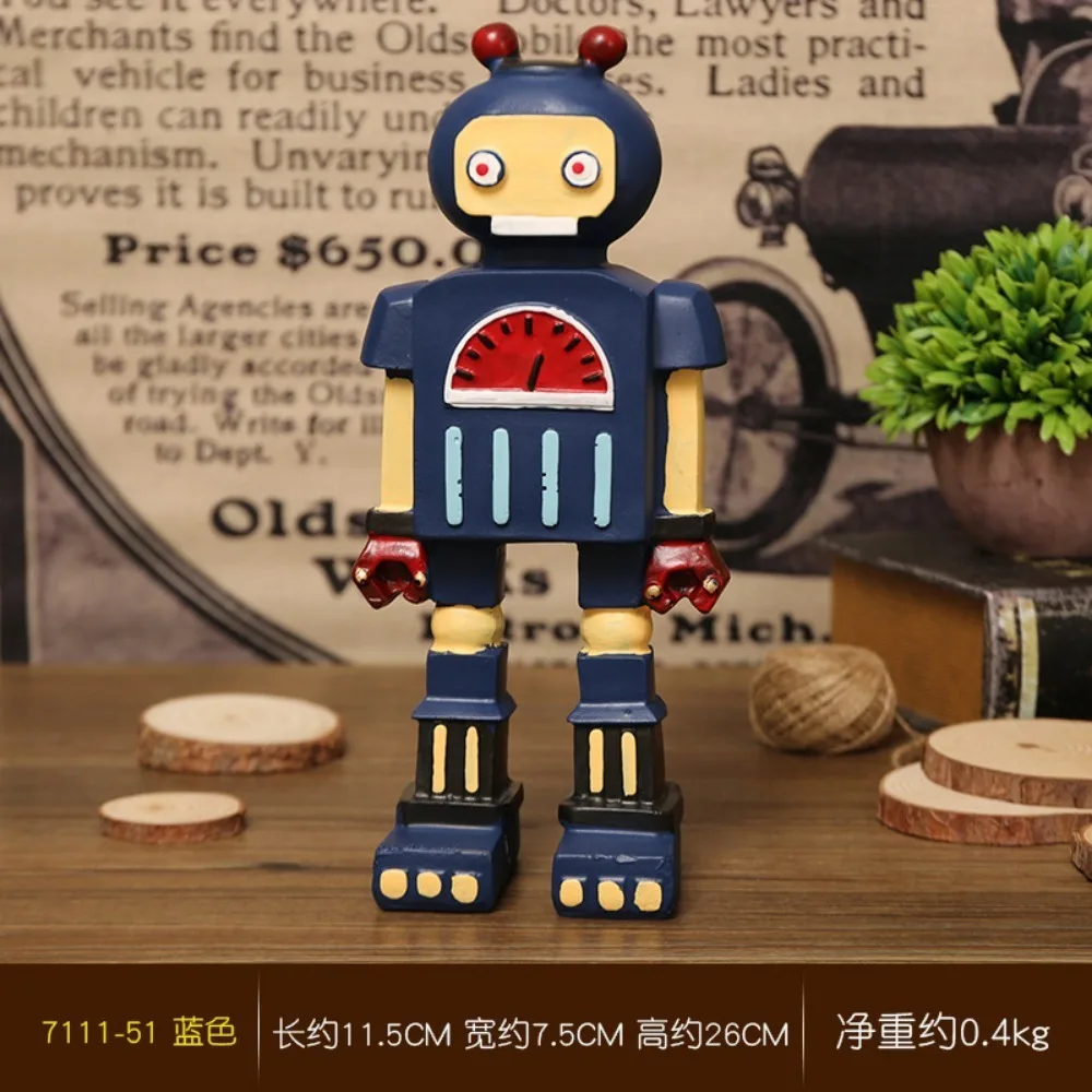 American retro robot model ornament home living room TV cabinet wine cabinet window decoration handicrafts