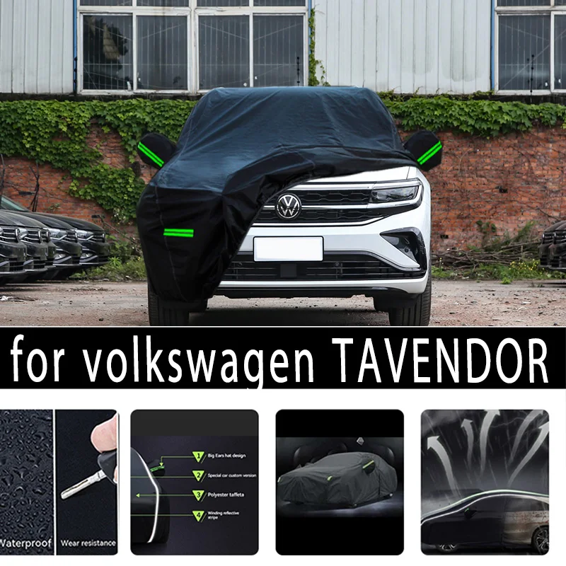 

For volkswagen TAVENDOR Outdoor Protection Full Car Covers Snow Cover Sunshade Waterproof Dustproof Exterior Car accessories