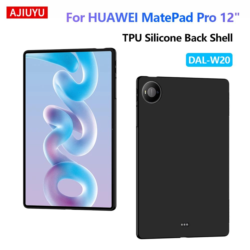 AJIUYU Soft Case For HUAWEI MatePad Pro 12 2026 12-Inch DAL-W20 Tablet Protective Cover TPU Silicone Shell Back Cover