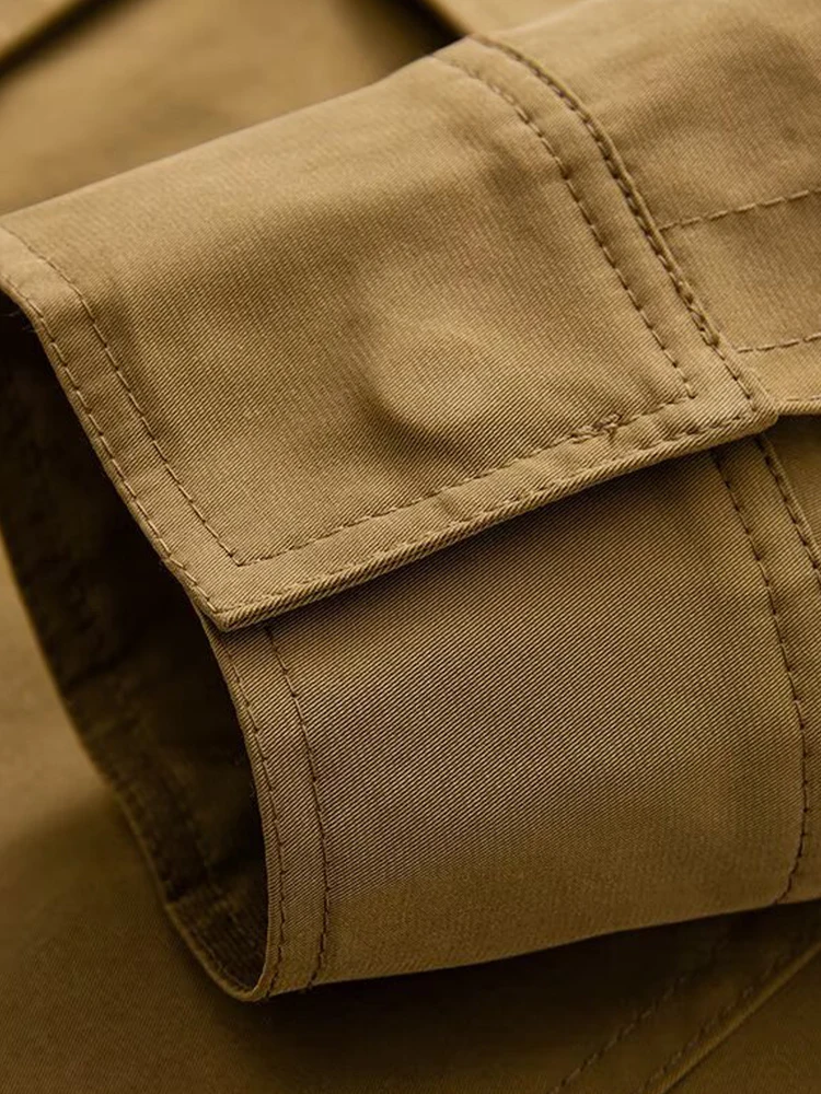 ملابس نسائية صيفية جديدة على الطراز الأوروبي والأمريكي، سترة عصرية متعددة الاستخدامات مزخرفة بجيب وياقة عالية وأكمام طويلة